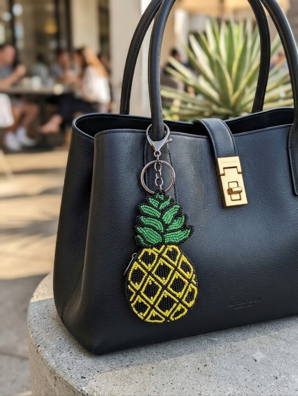 Mary Frances Hand Beaded Designer Bag Charm Maximalist Resort Tropical